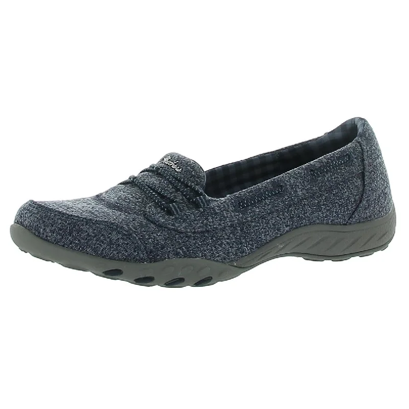 Skechers Womens Slip On Covered Wedge Casual Shoes