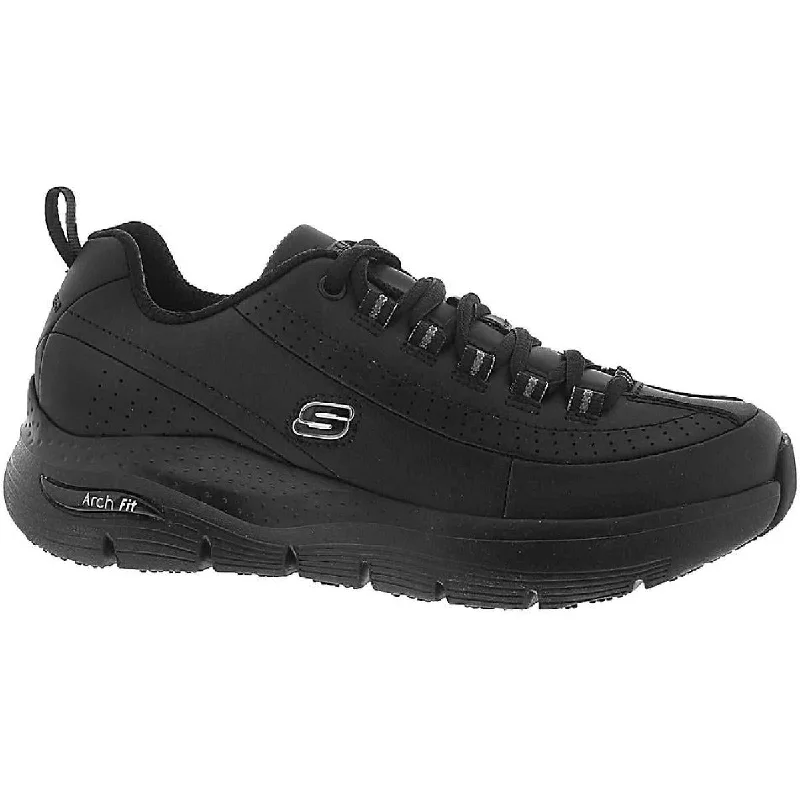 Skechers Womens Trickell II Leather Slip Resistant Work and Safety Shoes