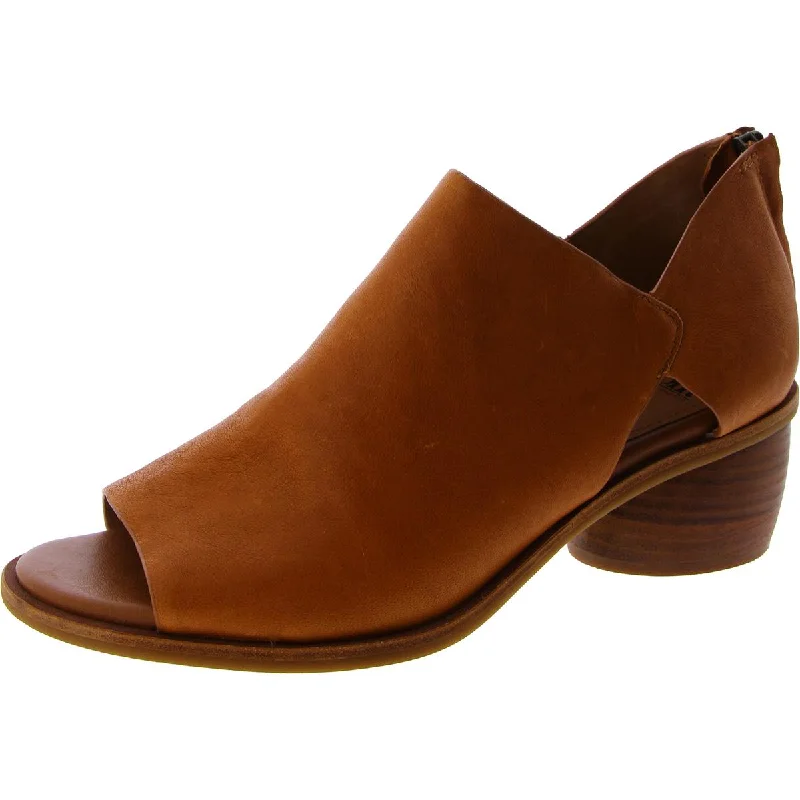 Sofft Womens Leather Round toe Block Heel