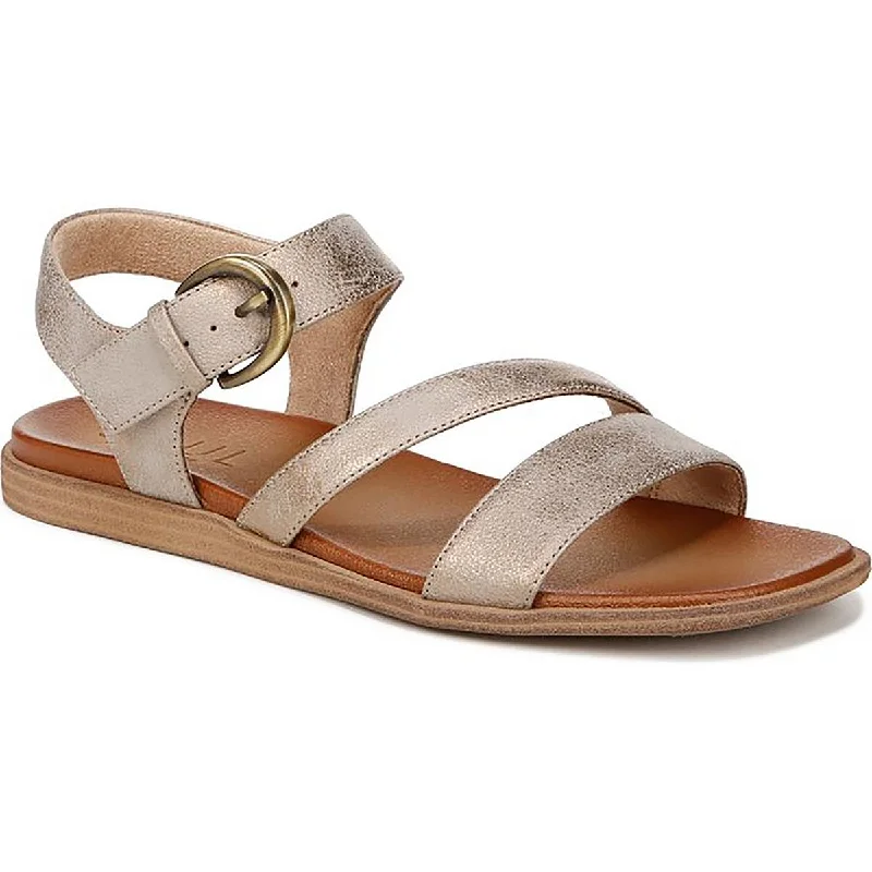 SOUL Naturalizer Womens Jayvee Faux Leather Square Toe Slingback Sandals