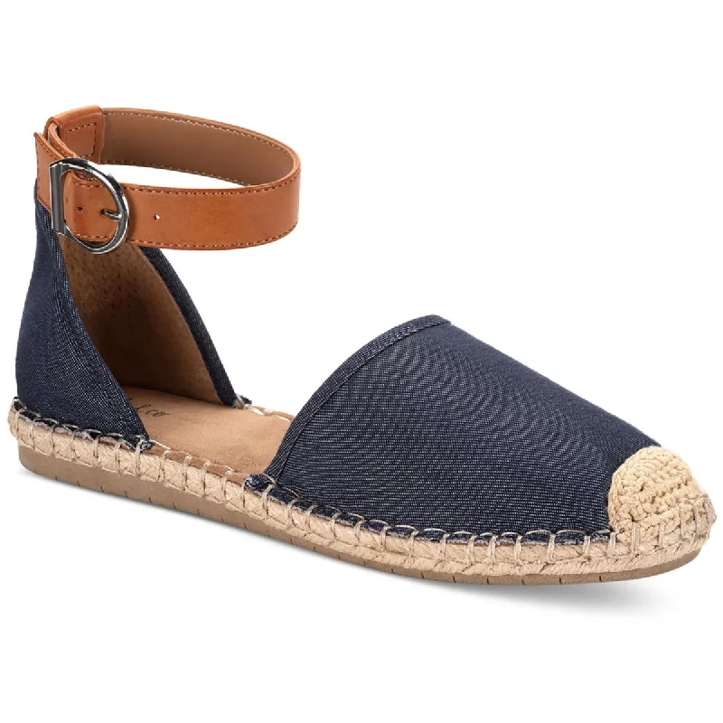 Style & Co. Womens Paminna D 2 Denim Cushioned Footbed Espadrilles