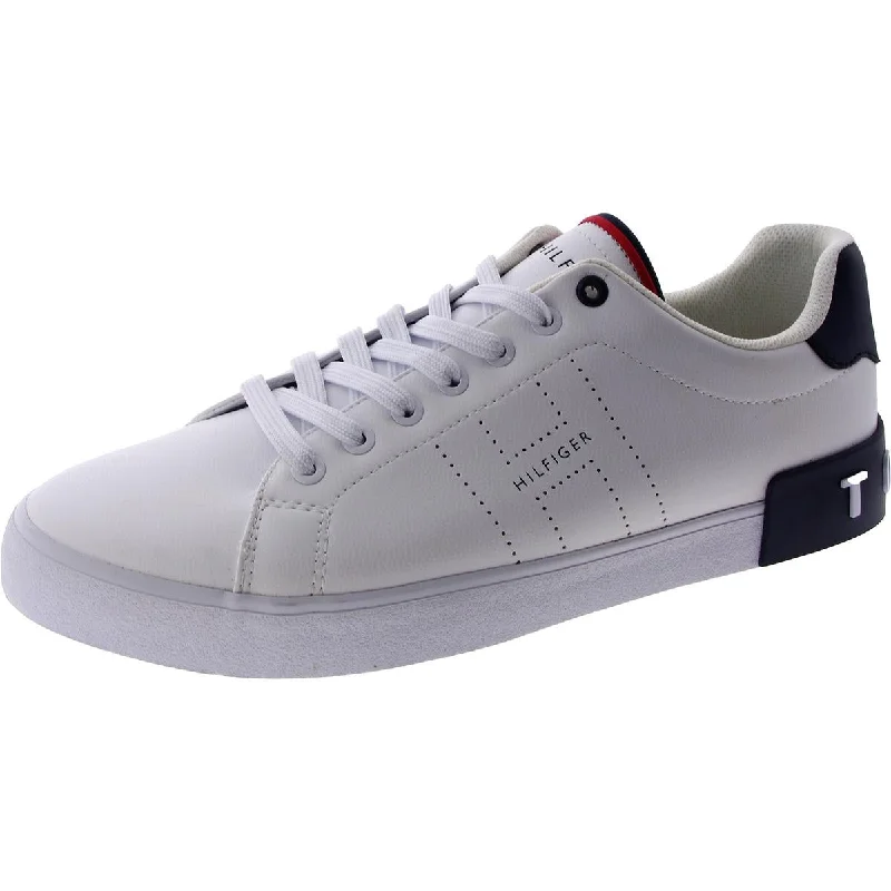 Tommy Hilfiger Mens Rezmon Faux Leather Lace Up Casual And Fashion Sneakers