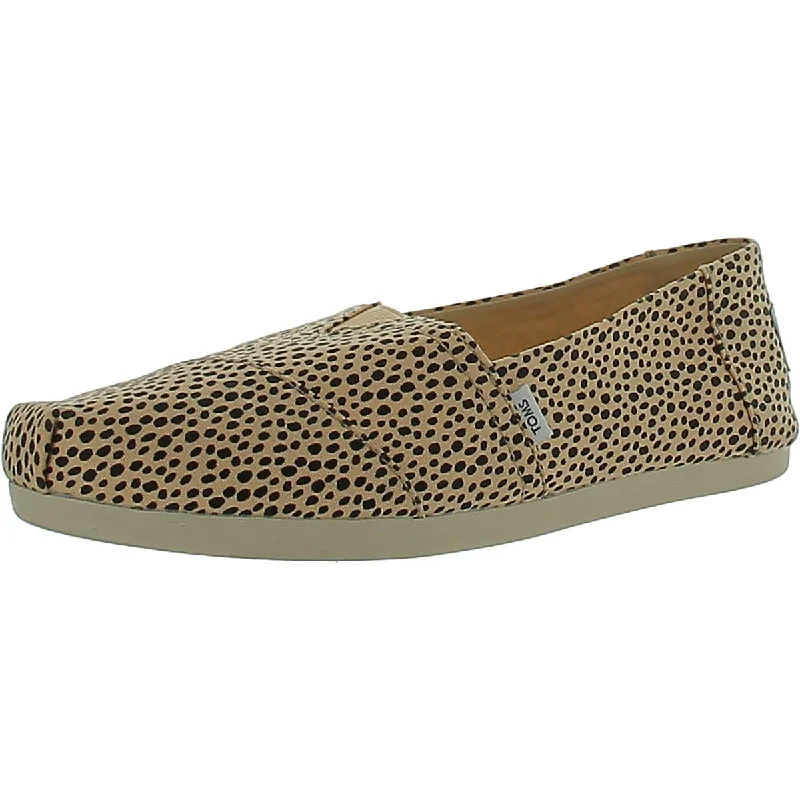 Toms Womens Alpargata Lifestyle Animal Print Slip-On Sneakers