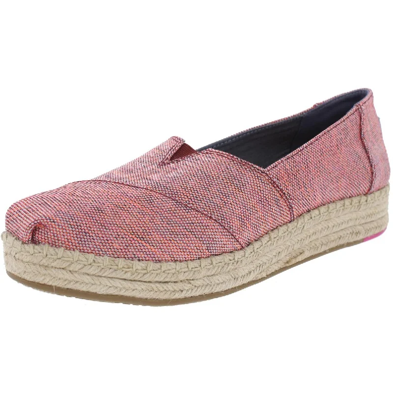 Toms Womens Alpargata Platform Melange Flats