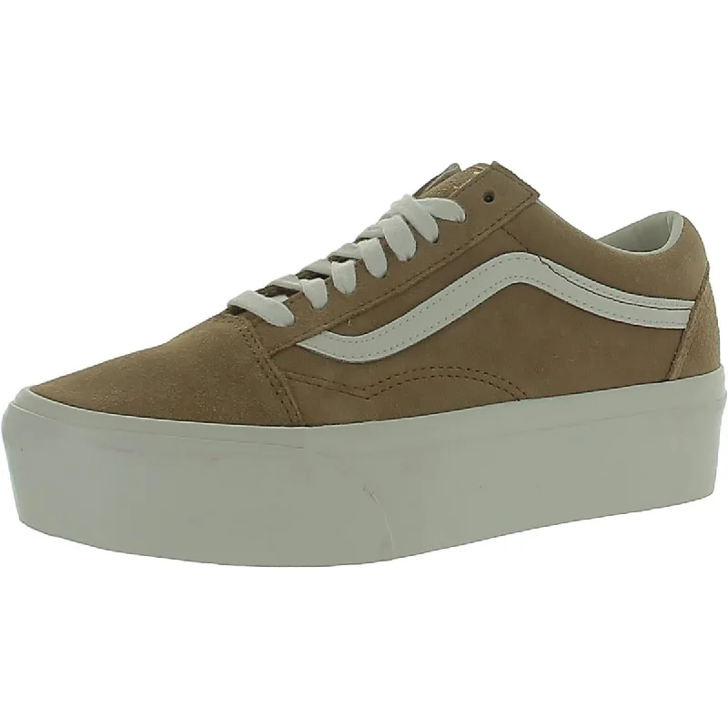 Vans Mens Old Skool Stac Suede Lifestyle Skate Shoes