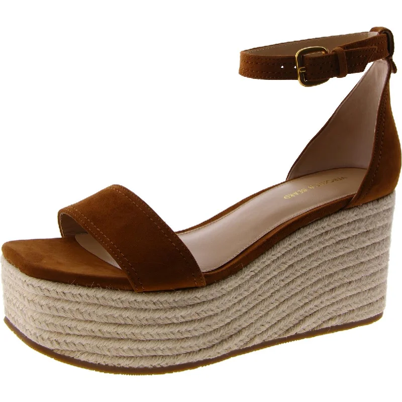 Veronica Beard Womens GIANNA Suede Espadrille Wedge Sandals