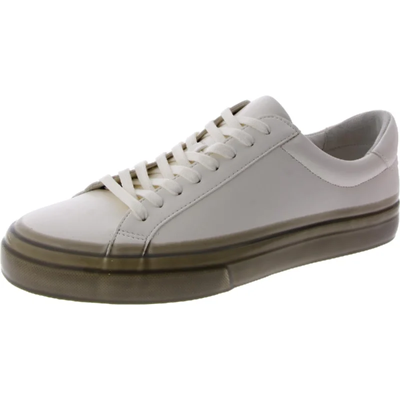 Vince Mens Faux Leather Lifestyle Casual And Fashion Sneakers