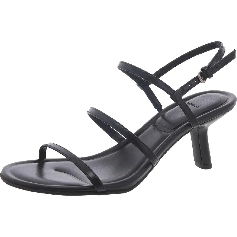 Vince Womens Josie Faux Leather Evening Heels