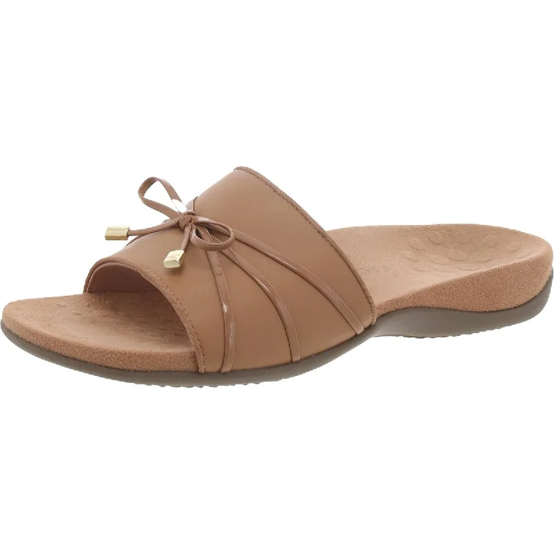 Vionic Womens Bella Bow Slip-On Slide Sandals