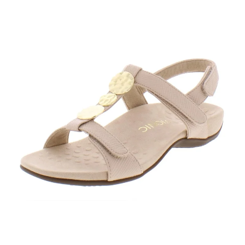 Vionic Womens Farra Lizard T-Strap Slingback Sandals