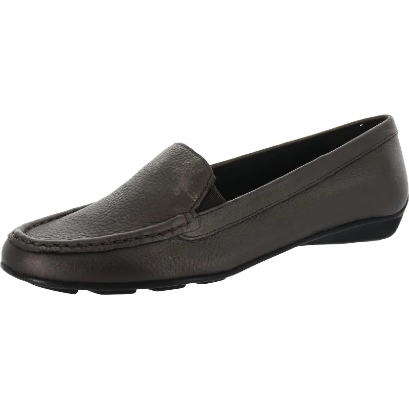 Walking Cradles Womens Mick Leather Padded Insole Loafers