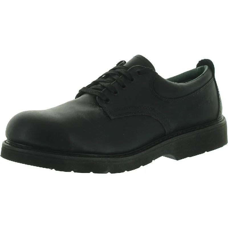 Work America Mens Leather Comfort Work Shoes