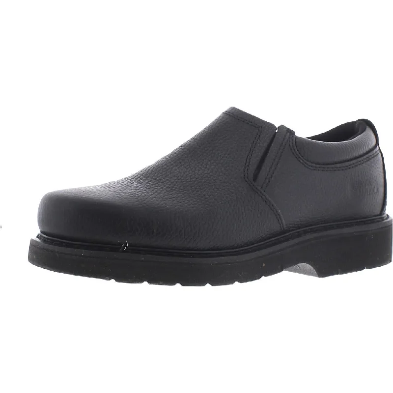 Work America Mens Leather Pebbled Work Shoes