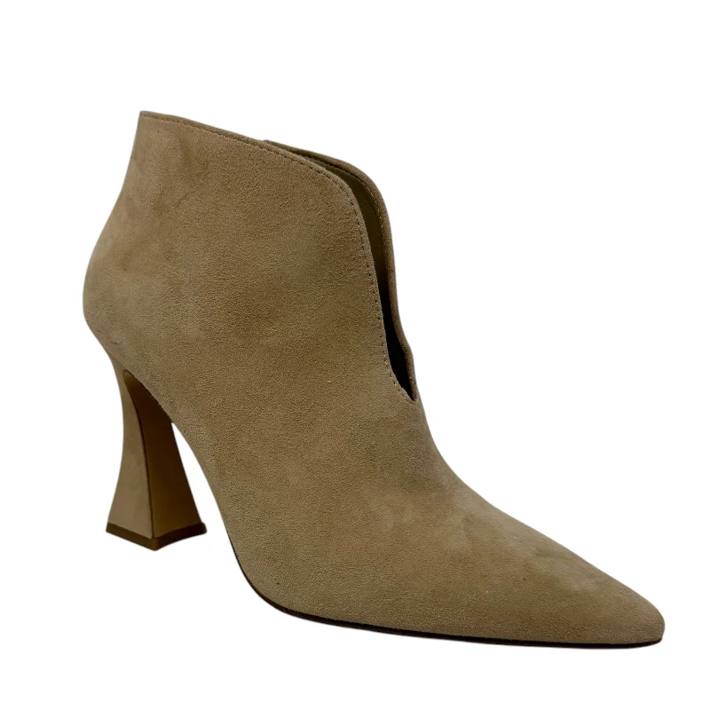 Avelind Suede Dress Booties By Vince Camuto In Tan, Size: 7.5