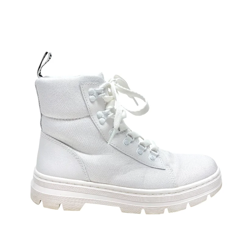 Boots Combat By Dr Martens In White, Size: 9