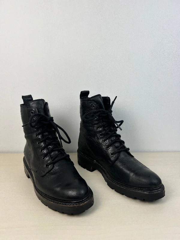 Boots Leather By Frye In Black, Size: 7