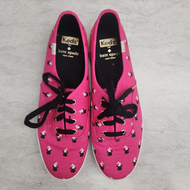 Shoes Sneakers By Keds In Black & Pink, Size: 7.5