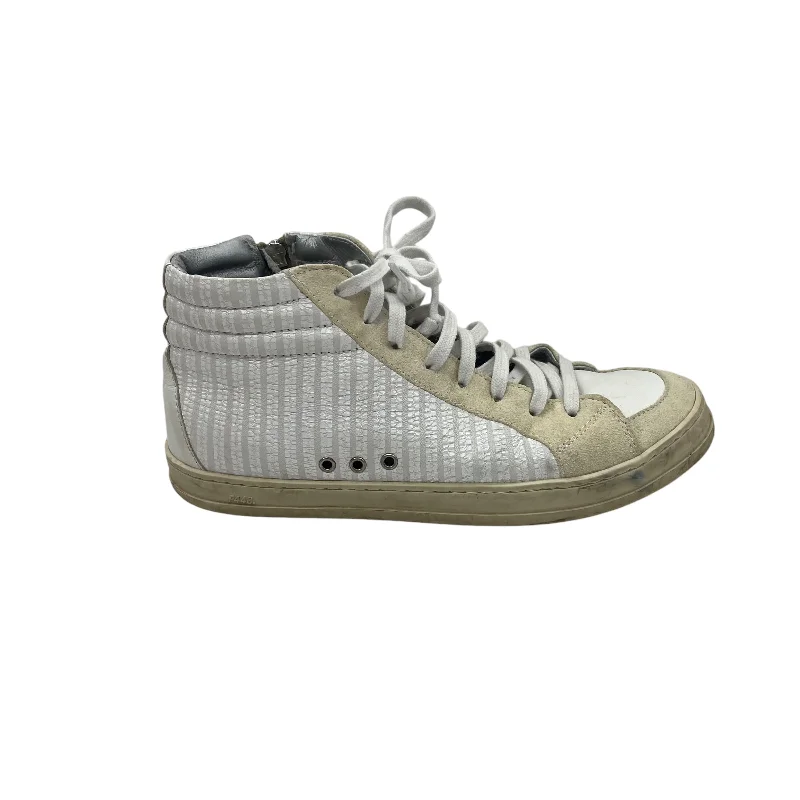 Shoes Sneakers By P448 In Cream, Size:7.5