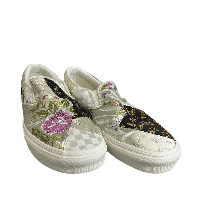 Shoes Sneakers By Vans In Floral Print, Size: 9.5