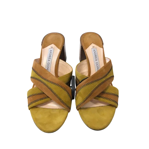 Tan Sandals Designer Cma, Size 7.5