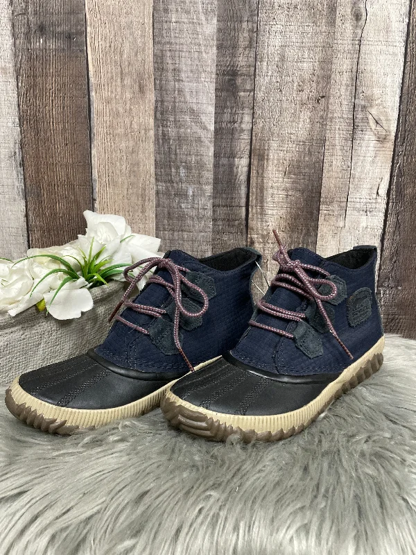 Boots Rain By Sorel In Navy, Size: 7.5