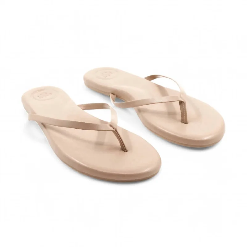 Women's Indie Flip Flop Sandal In Latte Patchwork Shoe Aesthetic  